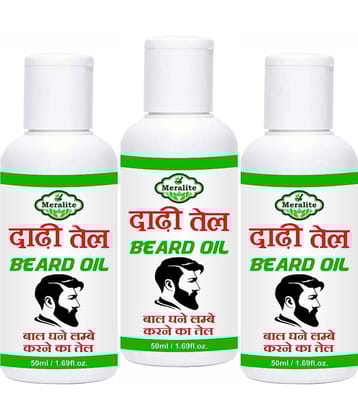 MERALITE - 150mL Promotes Beard Growth Beard Oil ( Pack of 3 )