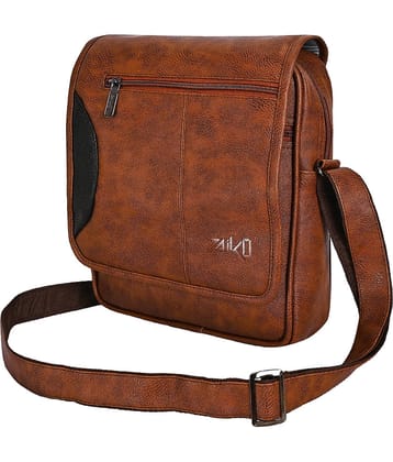 ZAIKO BAGS Tan Solid Messenger Bag