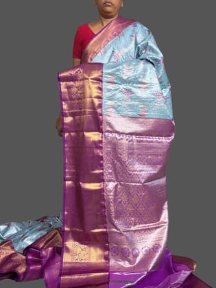 PURE SOFT SILK SAREE TISSUE SARI