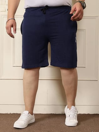 Men Plus Size Chang Self Design Shorts - 5XL