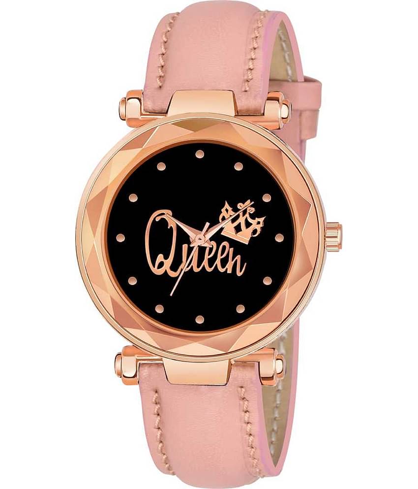 EMPERO - Pink Leather Analog Womens Watch