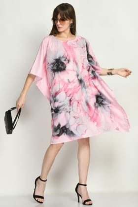 Pink Short Kaftan Dress