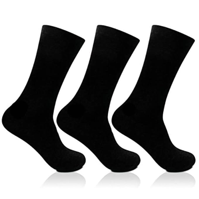 VOICI Men's Formal Socks Black, White Blue and Grey Color Free Size
