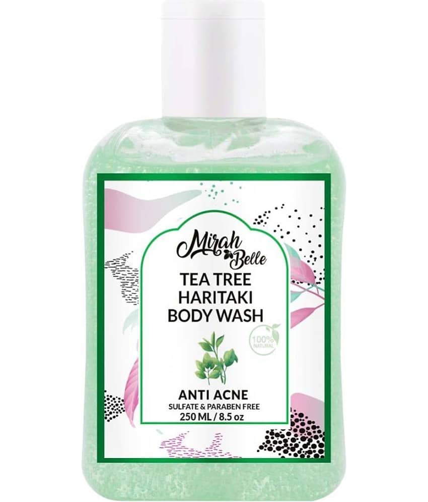 Mirah Belle Tea Tree – Haritaki Anti Acne For Healing Acne, Pimples,Paraben, GMO-Free. Body Wash 250 mL