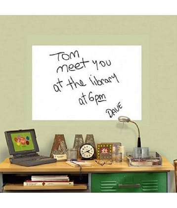 Asmi Collection Self Adhesive White Vinyl Wrap Sheet Cabinet Sticker ( 60 x 60 cms )