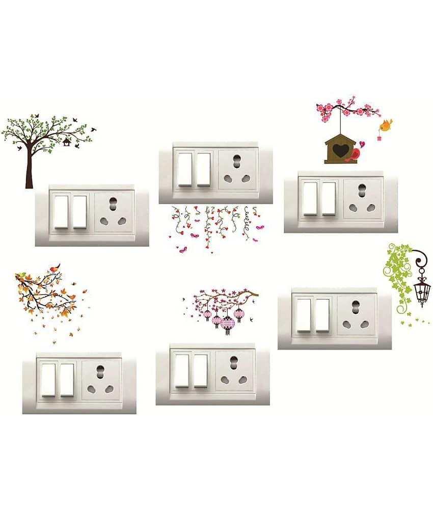Decor Villa tree Nature Sticker ( 22 x 33 cms )