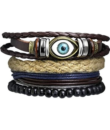 ZIVOM Multi Faux Leather Bracelets