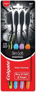 COLGATE SLIM SOFT CHAR 2+2 TOOTH BRUSH