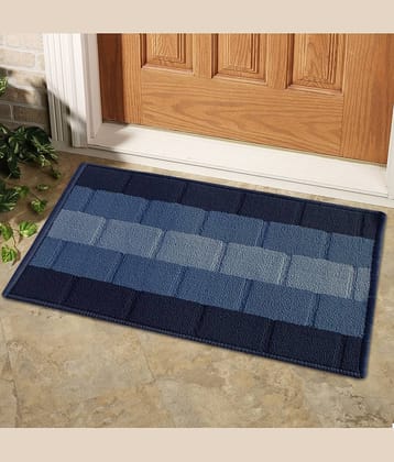 Status - Anti-skid Polypropylene Door Mat ( 58 X 30 cm ) Single - Blue
