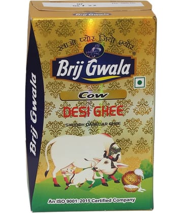 BRIJ GWALA Made Traditionally from Curd Ghee for Better Digestion and Immunity Ghee 1 L