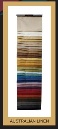 Lushomes 100% Polyester 54 Inches Width Australian Linen 250 GSM Fabric