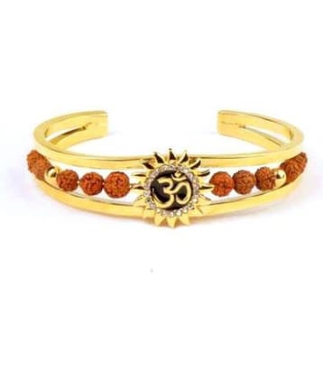 Rudraksha Kada / Panch Mukhi Rudraksha Bracelet / Om Original Panchmukhi Rudraksha Kada best for Man and Women Free Size Suitable for Daily Wear & Partywear Rudraksha Bracelet