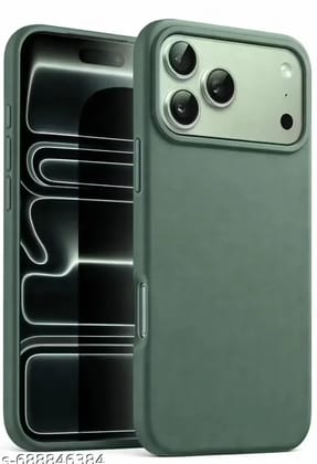 Kozykit Silicone Back Cover for Apple iPhone 17 Pro Max | Soft Touch Liquid Silicone Case | Shockproof Slim Protective Mobile Cover | Premium Microfiber Lining | Stylish Green Colour