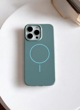 Morning Mist Solid Silicone Case for iPhone 16 Pro Max