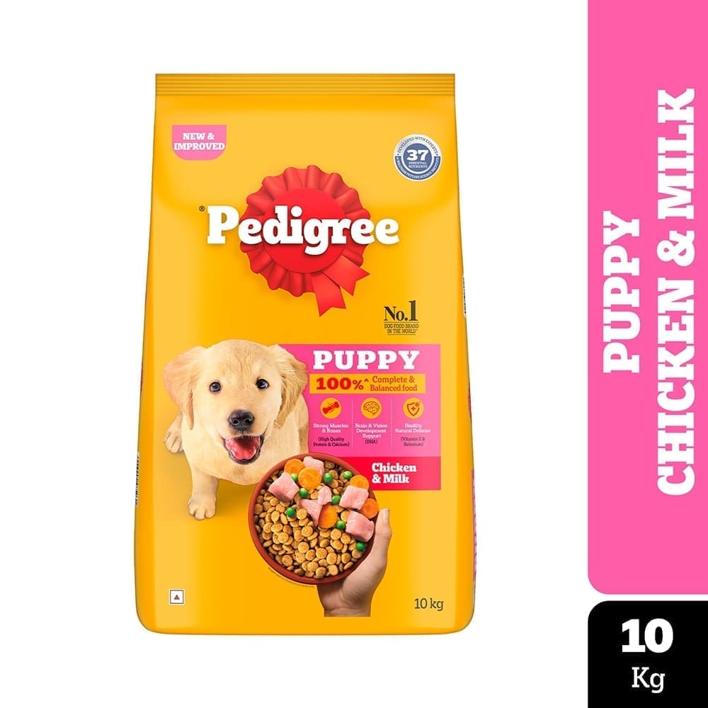 Pedigree Chicken &amp; Milk Puppy Dry Dog Food 10kg