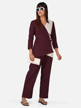 Colour Blocked Co-Ord Set-S