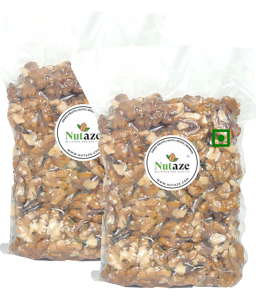 Nutaze Light Quarter Walnuts(Akhrot giri) 500 g Pack of 2