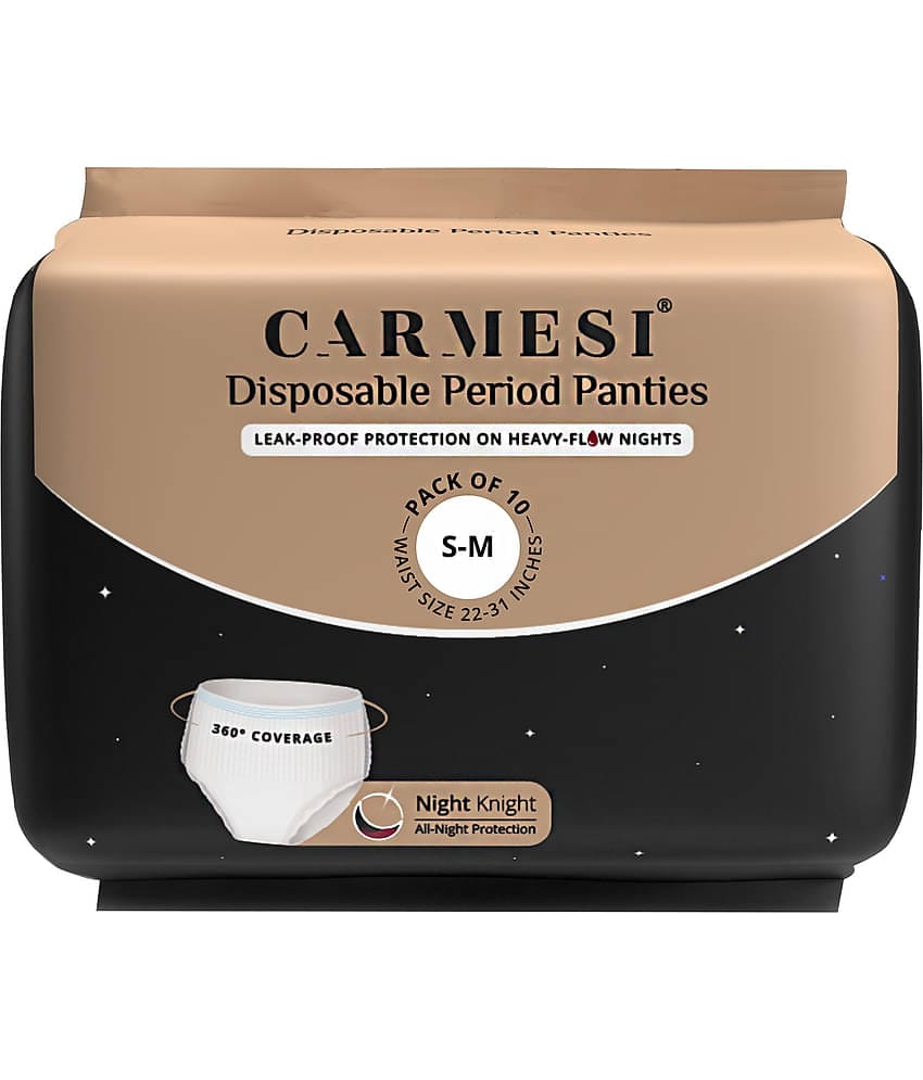 Carmesi Disposable Period Panties (S-M), Maternity Panties, All-Night Protection, 10 Pcs