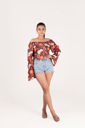 Floral Printed Top-XS