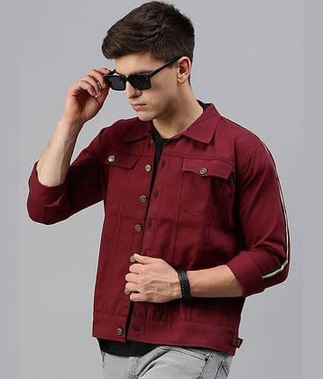 VOXATI Denim Men's Denim Jacket - Turquoise ( Pack of 1 )