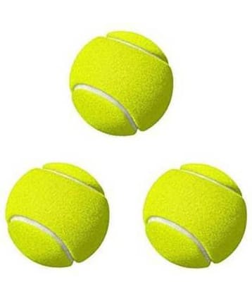Cricket Tennis ball Pack of 3 Ball ( Yellow )