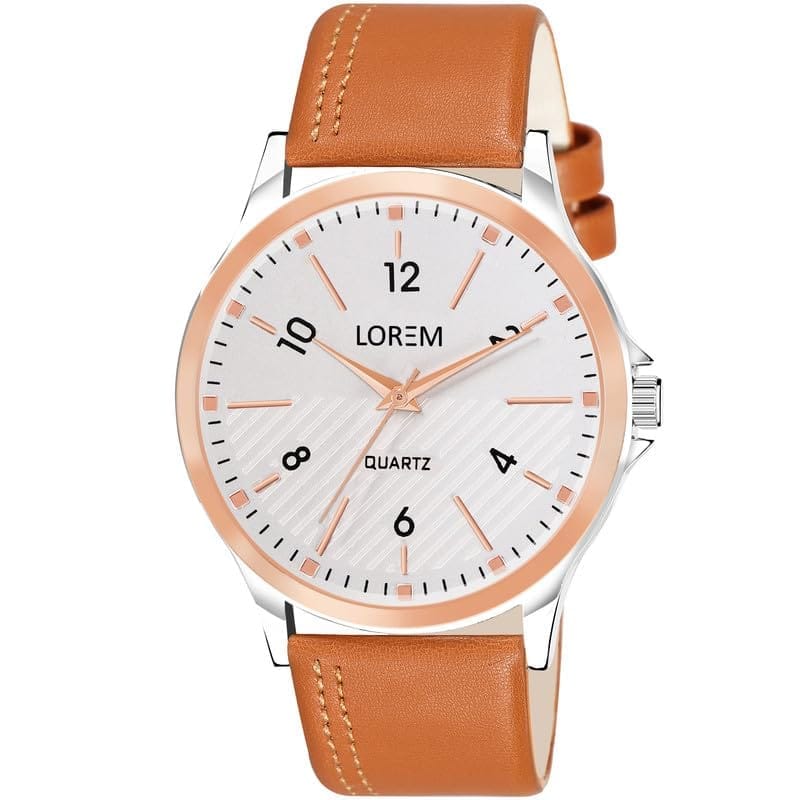 LOREM Silver Stylish Dial Analog Watch for Men LR94-UF