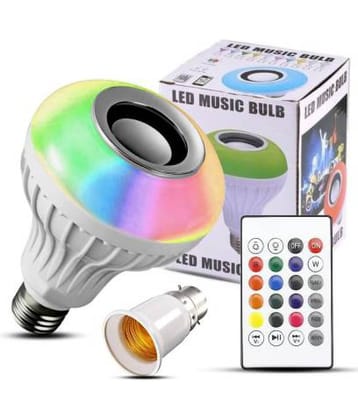 WRADER Smart Music Bulb With Remote Wall Light White - Pack of 1