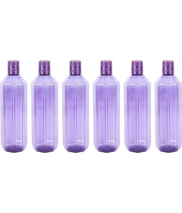 PearlPet Gemini-blue Transparent PET Water Bottle 1000 mL ( 6 )