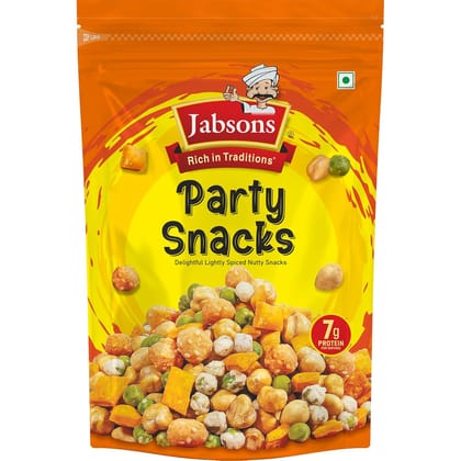 Jabsons Party Snacks- 140gm Delightful Lightly Spiced Nutty Snacks, 7g Protein