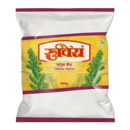 Ruchira Tandul Peeth (500g) | Premium Rice Flour | Gluten-Free Bhakri & Modak Mix