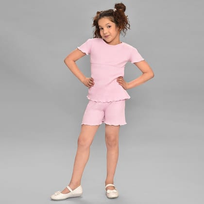 Bloom Top & Shorts Pink Slumber Set-0 M / Pink