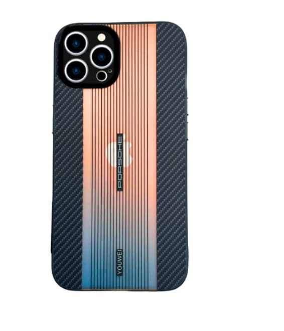 Porsche - Carbon Fiber Textured iPhone Case iPhone 12 PRO