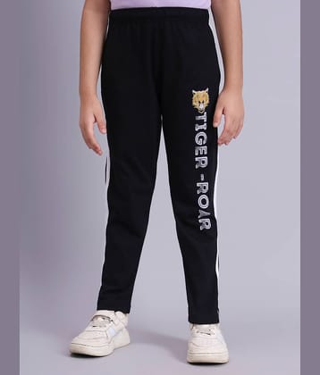Flamboyant Pack of 1 Boys Cotton Trackpant ( Black )