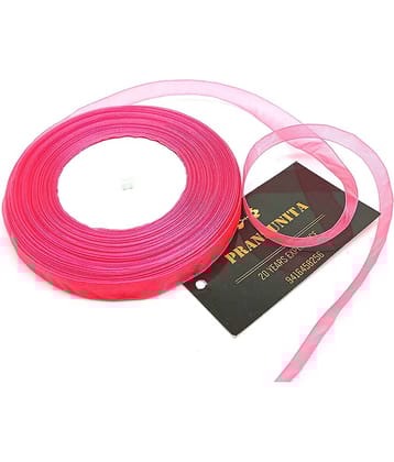 PRANSUNITA Sheer Chiffon Organza Satin Ribbon, 1/2 inch Wide, 20 Yard Length for Gift Wrapping, Wedding & Valentine's Birthday Packing, Bouquet Party Wreath Decoration, DIY Hair Accessories