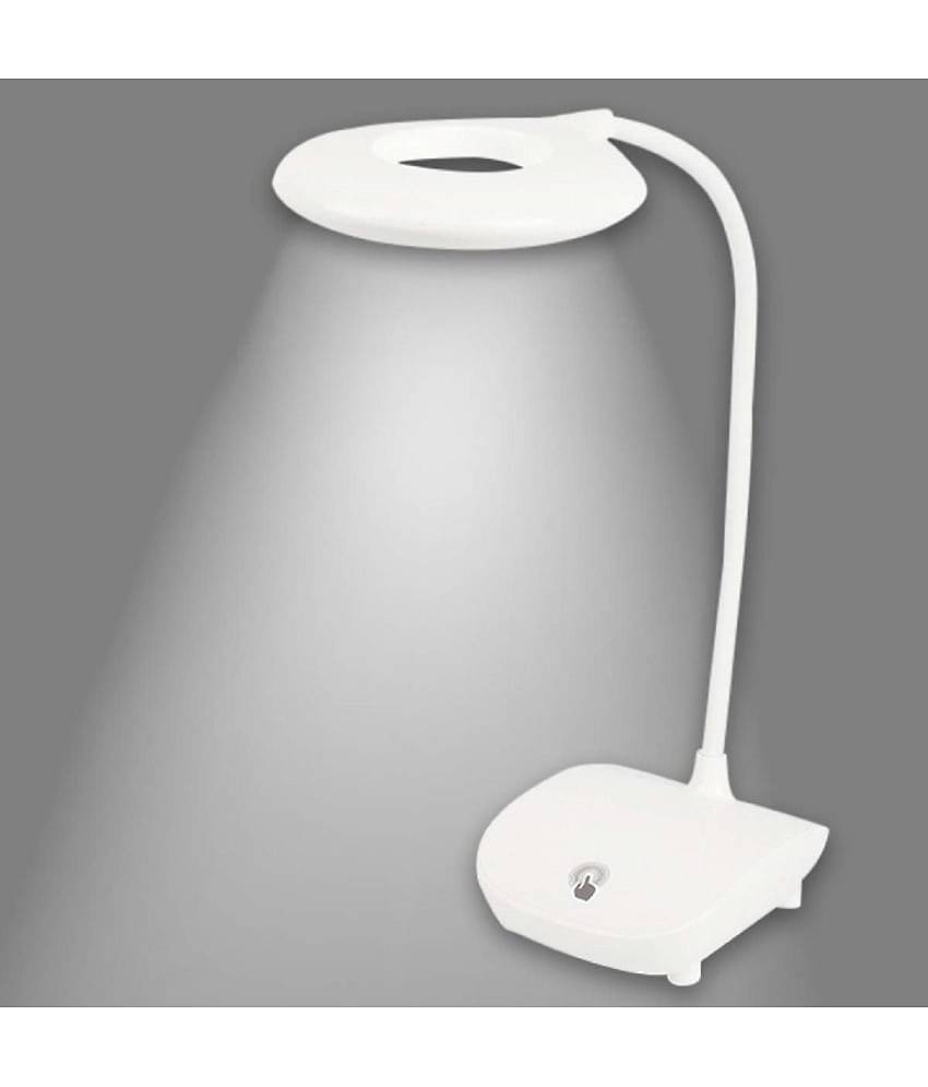 Sanjana Collections Rechargeable LED Touch Dimmer Study Lamp Plastic Table Lamp - Pack of 1
