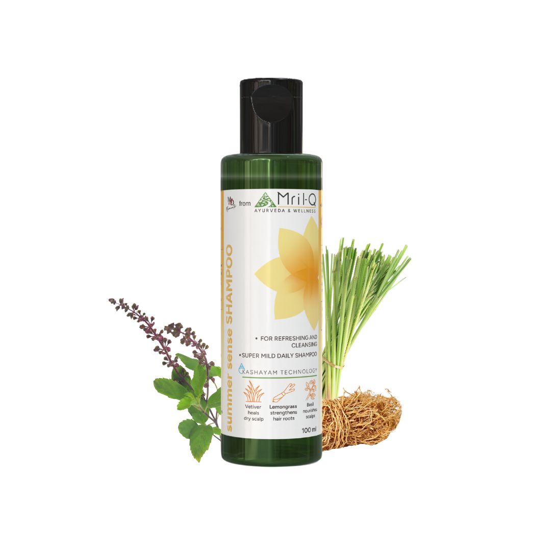MrilQ Summer Sense | Mild Conditioning Shampoo | Daily Use | Post Workout Usage | Sulphate, Paraben & SLS Free