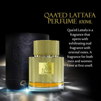 Lattafa Qaa’ed Eau De Parfum for Unisex 100ml Men Women Perfume Brand UAE Perfume