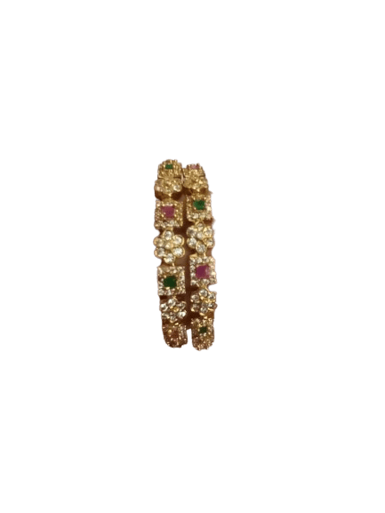 One Gram Gold Plated Bangle Set as 2 - Bangles & Bracelets | Buy online on ZillyBuy
