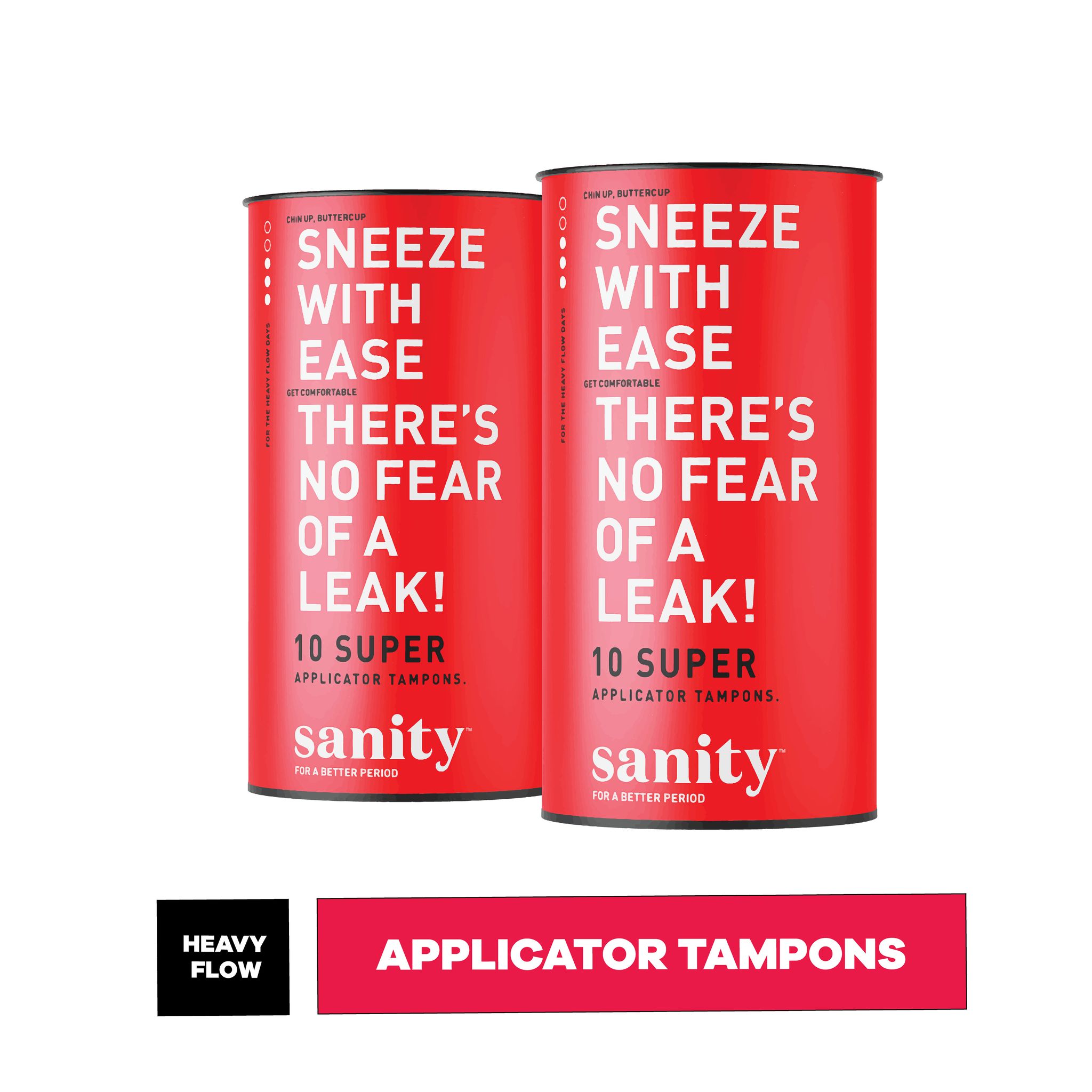 Sanity Super Applicator Tampons – Pack of 20 | Medium to Heavy Flow | Safe & Secure Period Protection