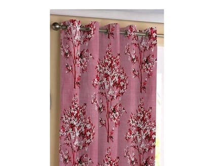 Pink Floral Blackout Curtains for Bedroom, 2 Panels 52x84 Inches, Grommet Top Light Blocking Curtains for Living Room