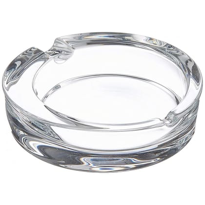 Nachtmann Round Triangle Cigar Ashtray, 7", Clear