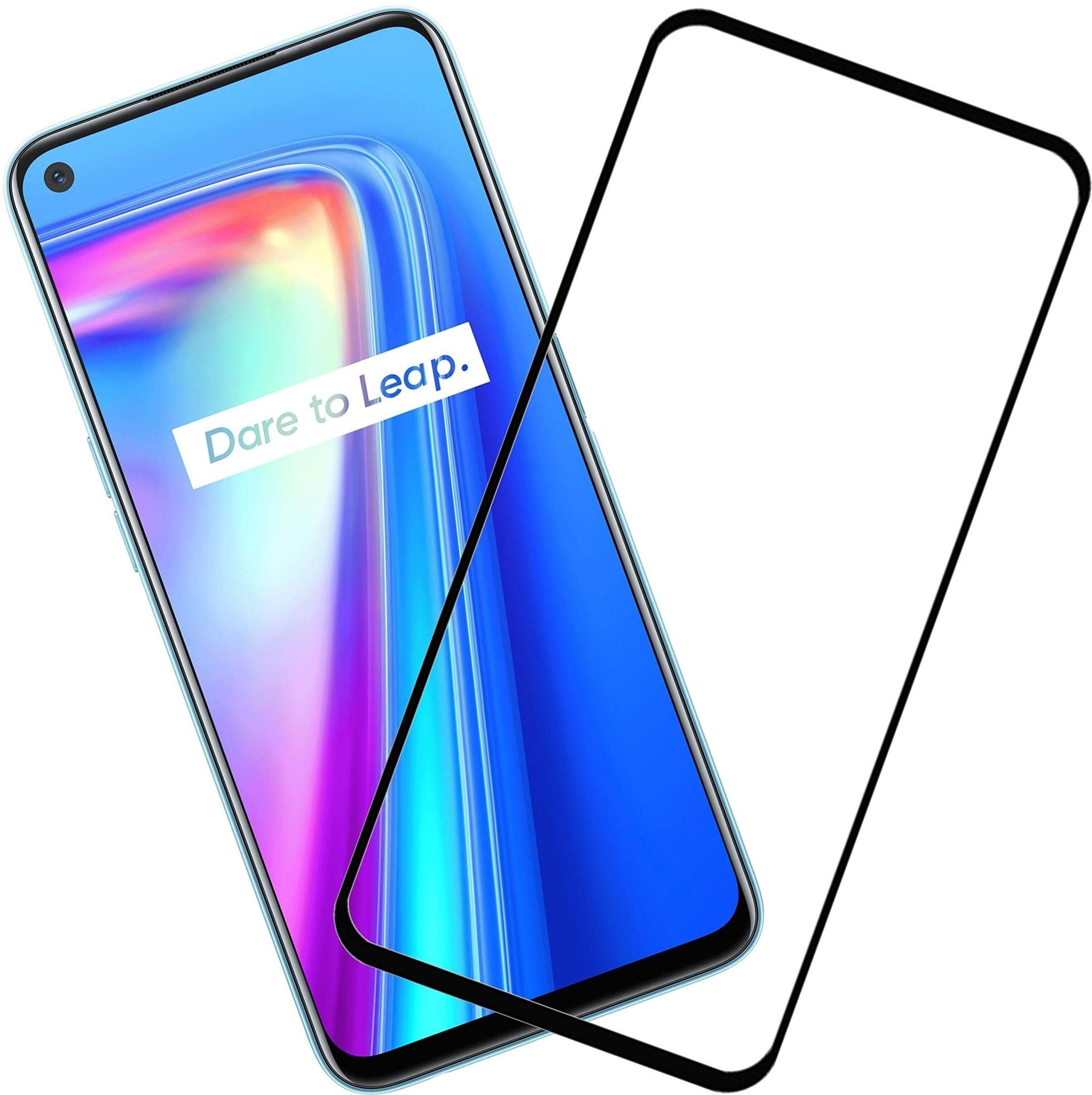 PLUGTECH Advanced Tempered Glass With Anti-Explosion 9H Hardness Edge-To-Edge Coverage Screen Guard for Realme NARZO50PRO