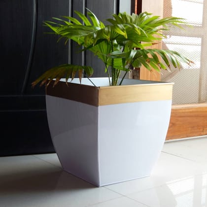 Midland 12” White Tapered Planter-2