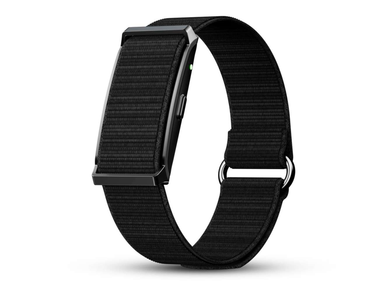 Pebble Qore Advanced Health Tracking, 100+ Sports Modes, 45 Days Battery Life, HR, SpO2, Stress, Sleep, One Key Measurement Smart band - Black