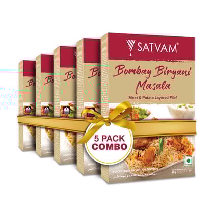 Satvam Bombay Biryani Masala (Pack of 5)|(5*60g)