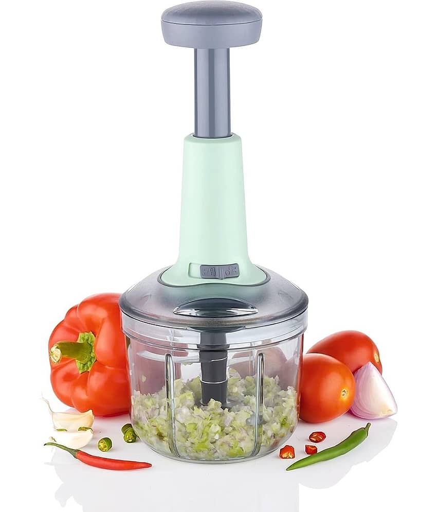 THRIFTKART Plastic 900 ml Vegetable Push Chopper (Set of 1)