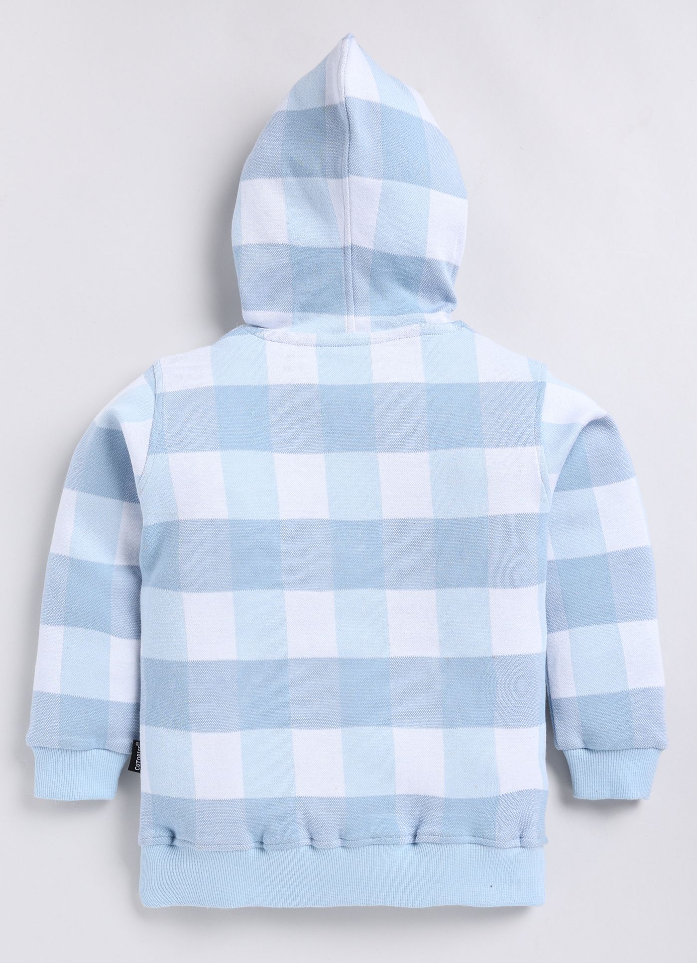 Exclusive Men Boys Blue and White Checkered Pullover Hoodie 2025 at ShopCircuit | ONDC