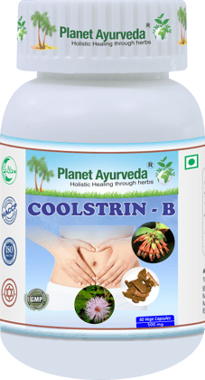  Planet Ayurveda Coolstrin-B 60 Capsules for Digestive Health, 500mg