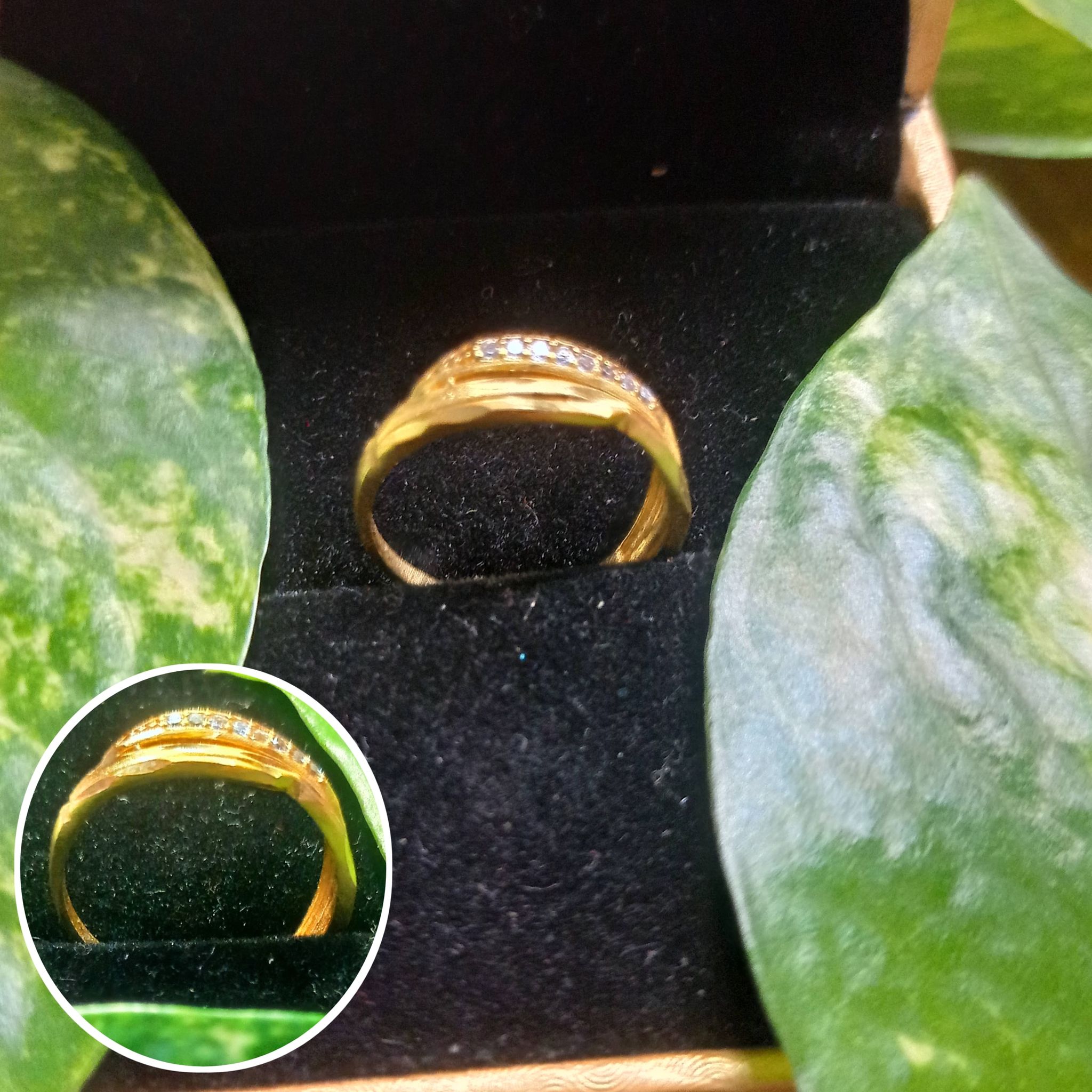 Zircon Ring for Women Stylish Jewelry for Every Occasion Gold Plated Ring