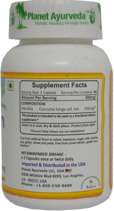 Planet Ayurveda Curcumin Capsules - 60 Vegetarian Capsules - 500mg - Supports Healthy Inflammatory Response* - by Planet Ayurveda Planet Ayurveda Curcumin Capsules - 60 Vegetarian Capsules - 500mg - Supports Healthy Inflammatory Response* - by Planet Ayurveda